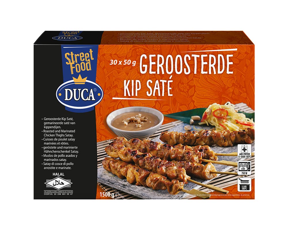foodservice-D360736-Duca-geroosterde-Kip-Saté-4x1500g