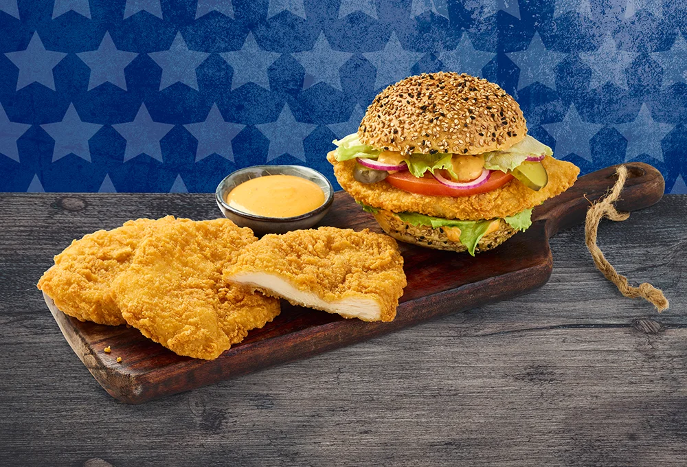 Deze burgers zijn gemaakt van 100% malse kipfilet en ze zijn omhuld met een heerlijke crispy coating.