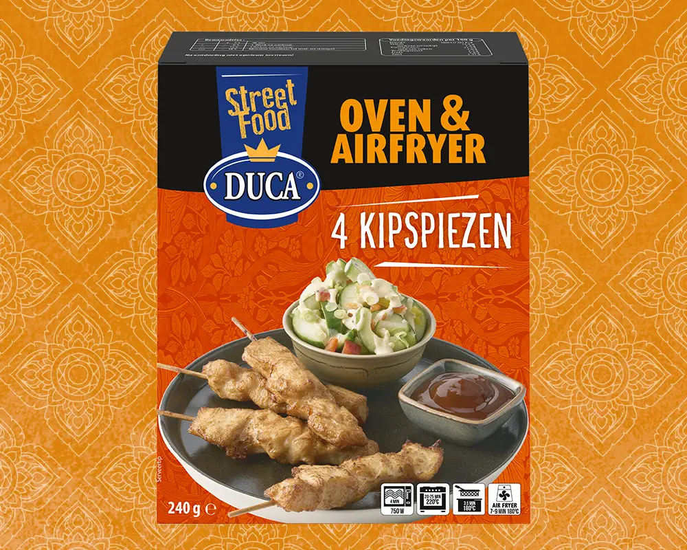 These chicken skewers are made from tender chicken fillet.