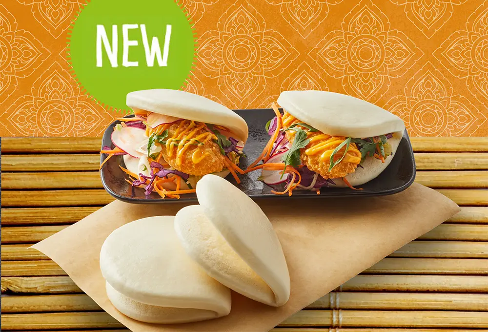 Soft, fluffy, and irresistibly delicious: our Gua Bao buns are the perfect base for an authentic street food experience.