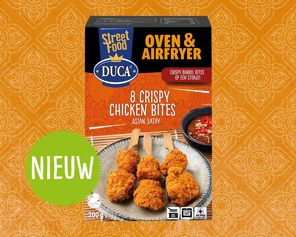 Duca Crispy Chicken Bites – Indian Satay 200g-NIEUW